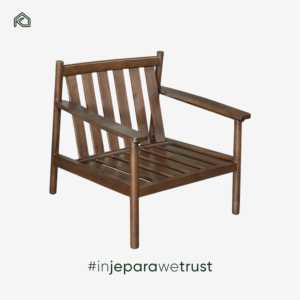 Sillón de Teca Resistente para Exteriores, Resistente a la Intemperie, de Madera Maciza, para Patio, Jardín, Dormitorio, Restaurante, Piscina - Sunny - Product Image 2