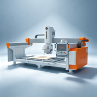 Machine de découpe automatique de marbre et de pierre, découpe de carreaux CNC 5 axes, moteur à engrenages 29KW, haute productivité
