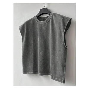 Men's Summer Washed Tank <b>Tops</b> Sleeveless Shirts Crewneck <b>Cap</b> <b>Sleeve</b> <b>Top</b> Vintage Muscle T Shirts Lightweight Casual Cotton - Product Image 4