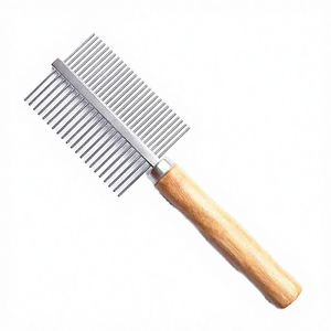 Pet Grooming Comb Wooden Handle for Dogs and <b>Cats</b> Long Short Hair Detangling Knot and <b>Mat</b> Removal Tool - Product Image 6