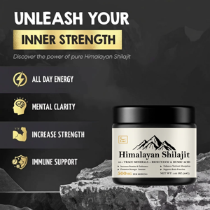 Résine de Shilajit de l'Himalaya 100% authentique OEM avec 87% d'acide fulvique et des oligo-éléments, Shilajit de haute qualité pour hommes et femmes - Product Image 3