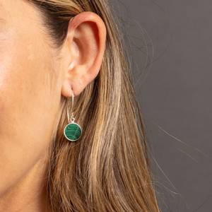 Green Natural White Labradorite Heat Treated Jade Drop <b>Earrings</b> Wholesale 925 Sterling Silver Peace Handmade Certified Trendy - Product Image 5