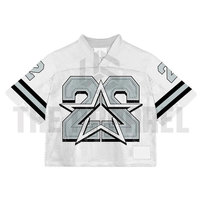 Maillot de sport personnalisé en maille tricotée à col en V, imprimé numérique, logo personnalisé, 100 % polyester, séchage rapide, respirant, pour homme