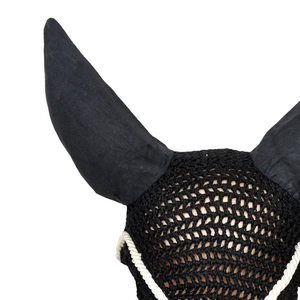 Cache-oreilles et voile anti-mouches en polyester personnalisables de haute qualité pour chevaux, avec service OEM/ODM, vente en gros - Product Image 4