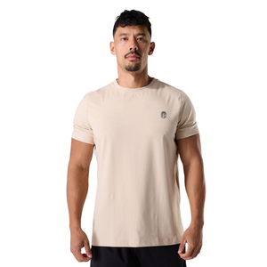 Camiseta Deportiva de Manga Corta para Hombre, Corte Ajustado, para Gimnasio, Entrenamiento, Suave, Elástica, de Alto Rendimiento, Suministro al por Mayor OEM - Product Image 1