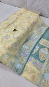 Sari de seda de diseñador para mujer - Product Image 2