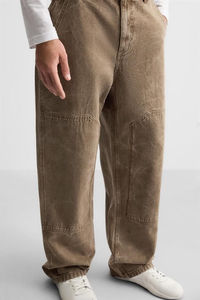 <b>Cargo</b> <b>Pants</b> Straight Leg Utility Pocket Trousers Suitable For Everyday Wear Travel And Light <b>Work</b> - Product Image 4