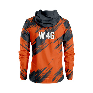 เสื้อแจ็คเก็ตสปอร์ตปรับแต่งได้ พิมพ์โลโก้ด้านหน้า แห้งเร็ว ผลิตจากไนลอนเคลือบ 100% เสื้อพูลโอเวอร์ผู้ชายสำหรับฤดูร้อน กันน้ำ กันลม - Product Image 3