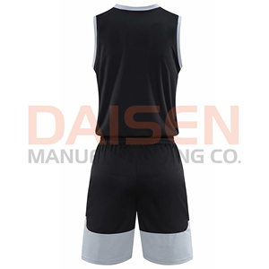 Ensemble d'uniformes de basketball personnalisés, légers, en mesh respirant, maillot et short de performance athlétique, coupe ajustée - Product Image 3