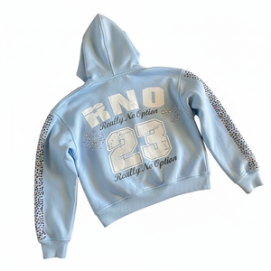Sweat à capuche graphique personnalisé avec logo sérigraphié, en molleton épais, style streetwear, coupe oversize, avec strass pour homme - Product Image 2