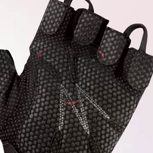 Gants de musculation en cuir à demi-doigts avec logo personnalisé pour hommes - Respirants et antidérapants pour la salle de sport - Product Image 3