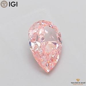 Diamante de 1.00 Quilates con Certificado IGI, Color Rosa Intenso, Claridad VVS2, Cultivado en Laboratorio CVD, Corte Pera, para Diseño de Anillo de Lujo - Product Image 6