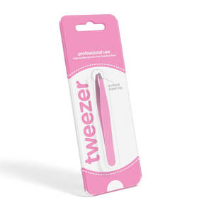 Pince à épiler à pointe arquée droite avec emballage de vente au détail, en acier inoxydable de précision, pour poils du visage, pince à épiler pour cils de qualité supérieure - Product Image 6