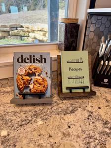 Support de livre de cuisine personnalisé en bois, porte-recettes, cadeau pour la fête des mères, cadeau pour les amoureux des livres, décoration de la maison, Saint-Valentin - Product Image 5