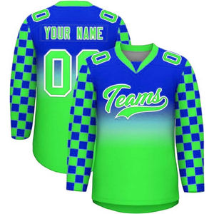 Maillot de hockey sur glace personnalisé pour homme, de haute qualité, confortable, avec capuche et lacets, idéal pour les équipes. - Product Image 3