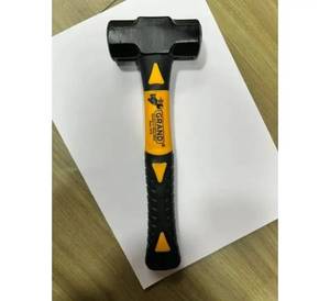 Heavy Duty Sledge <b>Hammer</b> with Fiberglass Handle High Carbon Steel Club <b>Hammer</b> Stoning Striking Hand Tool for Construction Mining - Product Image 2