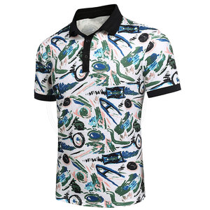 Polo en sublimation de qualité supérieure pour homme, tissu respirant, coupe confortable, tenue sportive décontractée - Product Image 2