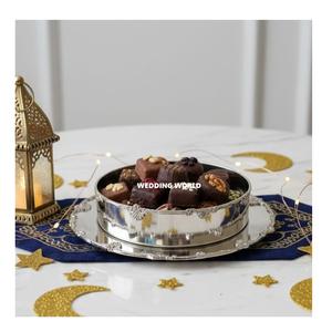 ชามช็อกโกแลตโลหะสำหรับรอมฎอน ดีไซน์ดั้งเดิมแบบหรูหราสำหรับคูเวต กาตาร์ ซาอุดีอาระเบีย ดูไบ ชามช็อกโกแลตแบบใหม่ - Product Image 4