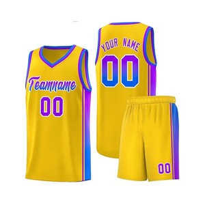 Conjunto de Camiseta y Pantalones Cortos de Baloncesto 100% Poliéster, Diseño Personalizado, Precio Económico, Último Modelo 2026, Uniforme de Baloncesto en Oferta - Product Image 3