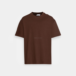 Camiseta Extra Grande para Hombre, de Secado Rápido, Transpirable, de Algodón, de Peso Pesado, Corte Holgado, Hombros Caídos, Estilo Urbano, Lisa, Talla Grande - Product Image 2