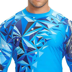 Camiseta de Compresión de Manga Corta con Cuello Redondo y Estampado por Sublimación para Hombre, Personalizada para Gimnasio, Fitness, MMA, BJJ - Product Image 5