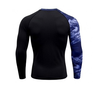 Custom Printed <b>Athletic</b> Sublimation Rash Guard Lightweight Elastic Material Comfortable Daily Sportswear - Product Image 2