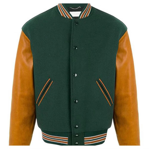 Chaqueta Varsity Letterman Oversize de Alta Calidad para Hombre, Estilo Urbano, para Béisbol Universitario, Invierno 2025 - Product Image 1