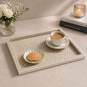 Modern Unique Handmade Bone Inlay Serving <b>Tray</b> Latest Design Home Decoration Tableware Direct from India - Product Image 6