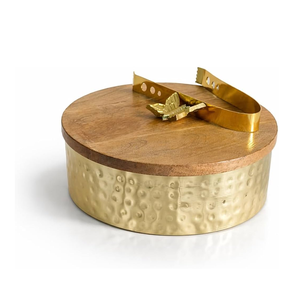 Wood Chapati Roti Serving Box <b>Top</b> wood Lid with tong Eco-Friendly Multifunction Home Decor Gift <b>Weddings</b> - Product Image 1