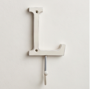 Fine Quality L Alphabet Towel <b>Hook</b> <b>Rail</b> Silver Metal Stylish Design Perfect For Home Storage And Towel Hanging Organizer - Product Image 6