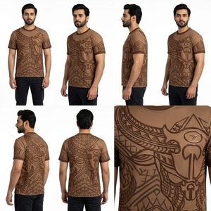 เสื้อยืดกีฬาพิมพ์ลายแบบซับลิเมชั่น ผ้าโพลีเอสเตอร์ ระบายเหงื่อได้ดี เหมาะสำหรับออกกำลังกาย - Product Image 5