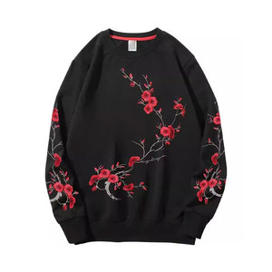 Trendy Design Solid Pattern Women Embroidery Sweatshirt <b>Hip</b> Hop Urban Street Wear Premium Quality Pullover Clothing - Product Image 1