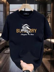 Camiseta de algodón 100% puro para hombre, camiseta de lujo con estampado de letras, camiseta de manga corta de alta calidad, camiseta de marca Streetwear - Product Image 2