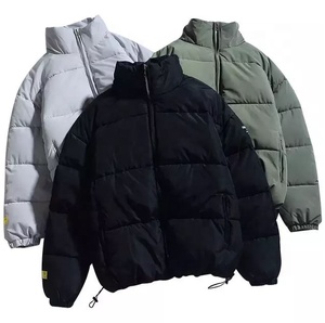 Men's Winter Loose Puffer Jacket Windproof Stand Collar Oversized <b>Bubble</b> <b>Coat</b> Unisex Warm Parka - Product Image 1