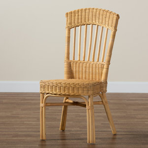 Chaise de salle à manger en rotin naturel, chaise à dossier haut en osier tressé à la main, écologique, vente en gros, fournisseur de meubles pour salon et hôtel, B2B OEM - Product Image 1
