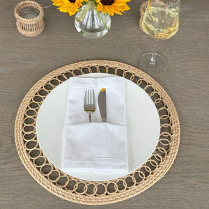 Eco Friendly Rattan Placemat New Design Handmade Natural Woven Dining <b>Table</b> Accessory 2026 Trend Wholesale - Product Image 5