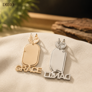 Moissanite <b>Initial</b> Pendant <b>Necklace</b> 925 Sterling <b>Silver</b> Letter Charm Jewelry for Unisex Hip Hop Pendants - Product Image 3