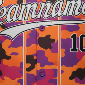 Camisetas de béisbol con logotipo personalizado, de alta calidad, impresas digitalmente, con botones, uniformes de béisbol para equipos de animación, impresión por sublimación - Product Image 5