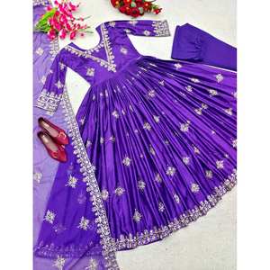 Vestido de fiesta de diseñador para mujer con Conjunto elegante Pent y Dupatta - Product Image 1