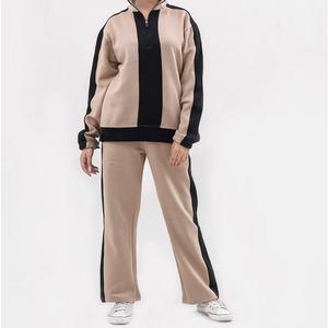 Conjuntos Deportivos de Invierno para Mujer al por Mayor, Diseño Moderno 2026, Corte Regular, Dos Piezas, 100% Algodón Felpa - Product Image 1