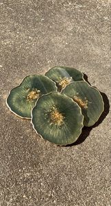 Eco Friendly Resin 5mm Thick Vintage Coaster Set for Sustainable Home Decor Drink <b>Protection</b> Stylish <b>Table</b> Accessories - Product Image 4