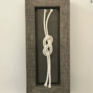 Wholesale Price Nautical Rope Art with Knots in Framed Shadow Box Unique Coastal Wall <b>Decor</b> for Home and Office - Product Image 1