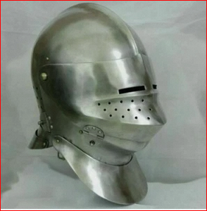 Casque de tournoi de chevalier, casque d'armure réplique, casque en acier de calibre 18 - Product Image 2