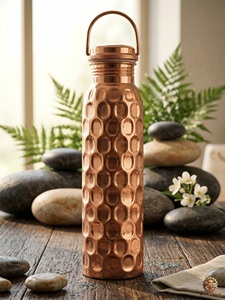 Luxury Copper Water Bottle for Home Office & Gym-Premium <b>Wellness</b> Accessory with Anti-corrosion Coating and Elegant Design - Product Image 4
