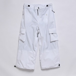 Pantalones de Esquí Impermeables Blancos para Hombre con Bolsillos Tipo Cargo y Cierre de Cremallera para Actividades al Aire Libre - Product Image 1