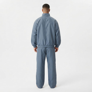 <b>Men</b> Nylon Outdoor Tracksuit Full Zip Windbreaker <b>Jacket</b> Stand Collar Training Suit Wholesale High Quality With Customize Logo - Product Image 2