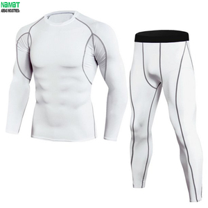 Winter Base <b>Layer</b> Set Compression <b>Top</b> And Tight Pants Sportswear For Jogging Bodybuilding Weightlifting Fitness Gear - Product Image 3