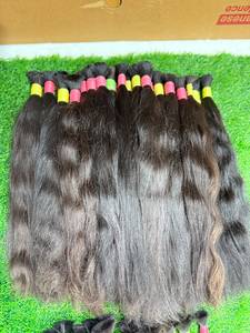 Natural Remy Virgin Indian High Quality Straight Bulk Hair 100% Density Baby Hair - Product Image 2