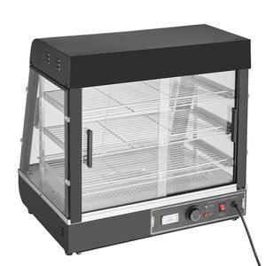 Espositore Riscaldato per Alimenti a 3 Ripiani, 1200W, Luce Regolabile, Controllo Manuale della Temperatura 86-185°F - Product Image 1