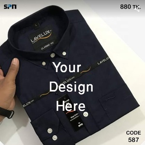 Camisa de negocios formal de manga larga para hombre de alta calidad Color sólido para la temporada de otoño Directo de fábrica - Product Image 4